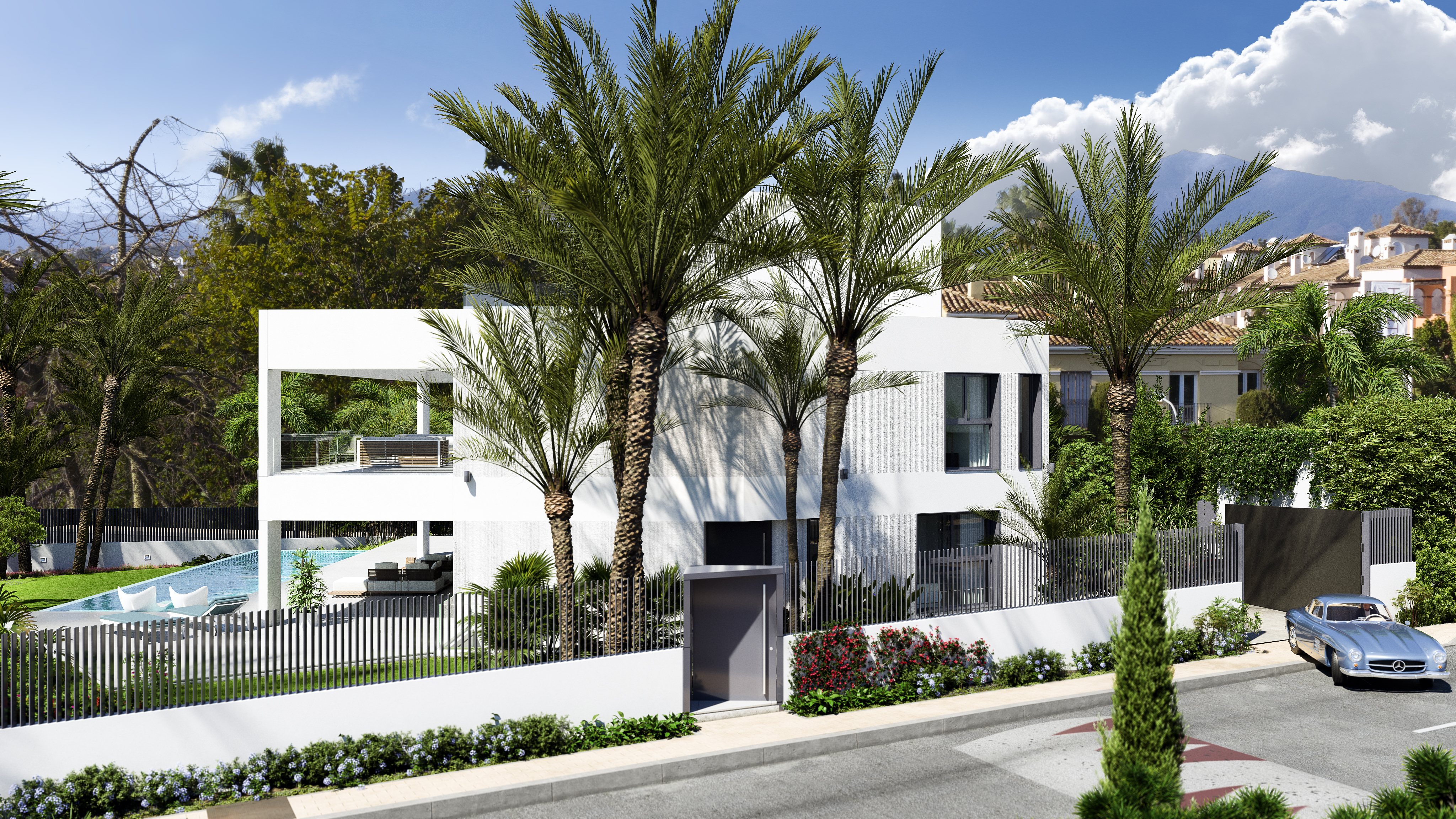 Neubauvilla zum Verkauf von modernstem Design, in der gefragtesten Gegend, Guadalmina Baja.