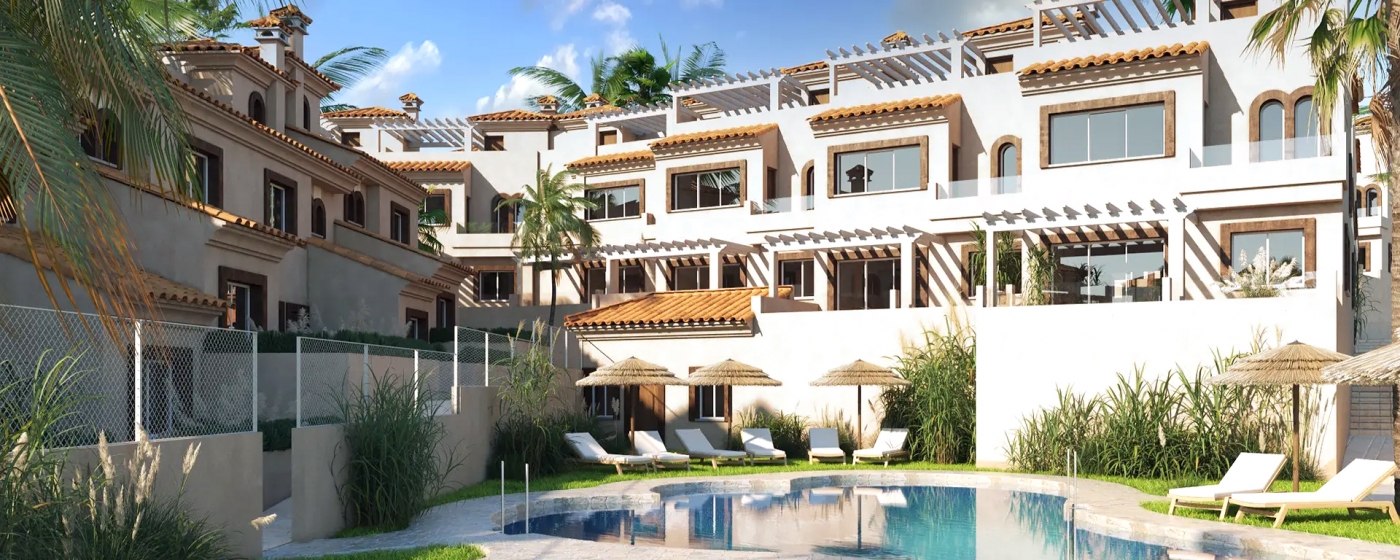 Exclusivo complejo residencial de adosadas en pleno corazón del golf de la Costa del Sol